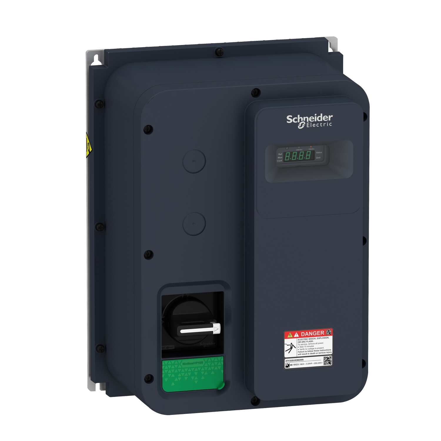 Variable speed drive, Altivar Machine ATV320, 0.75 kW, 200?240 V, 1 phase, enclosed, IP65